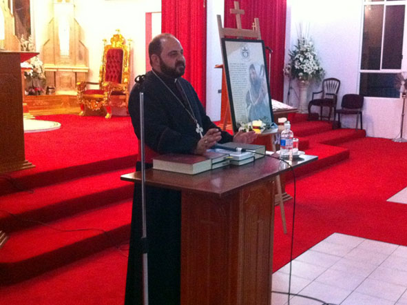 محاضرة لنيافة الأسقف زيا خوشابا في سدني عن المدرسة الكهنوتية للكنيسة في الوطن